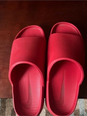 Nike ''Calm" Women's Red Slide Sandals